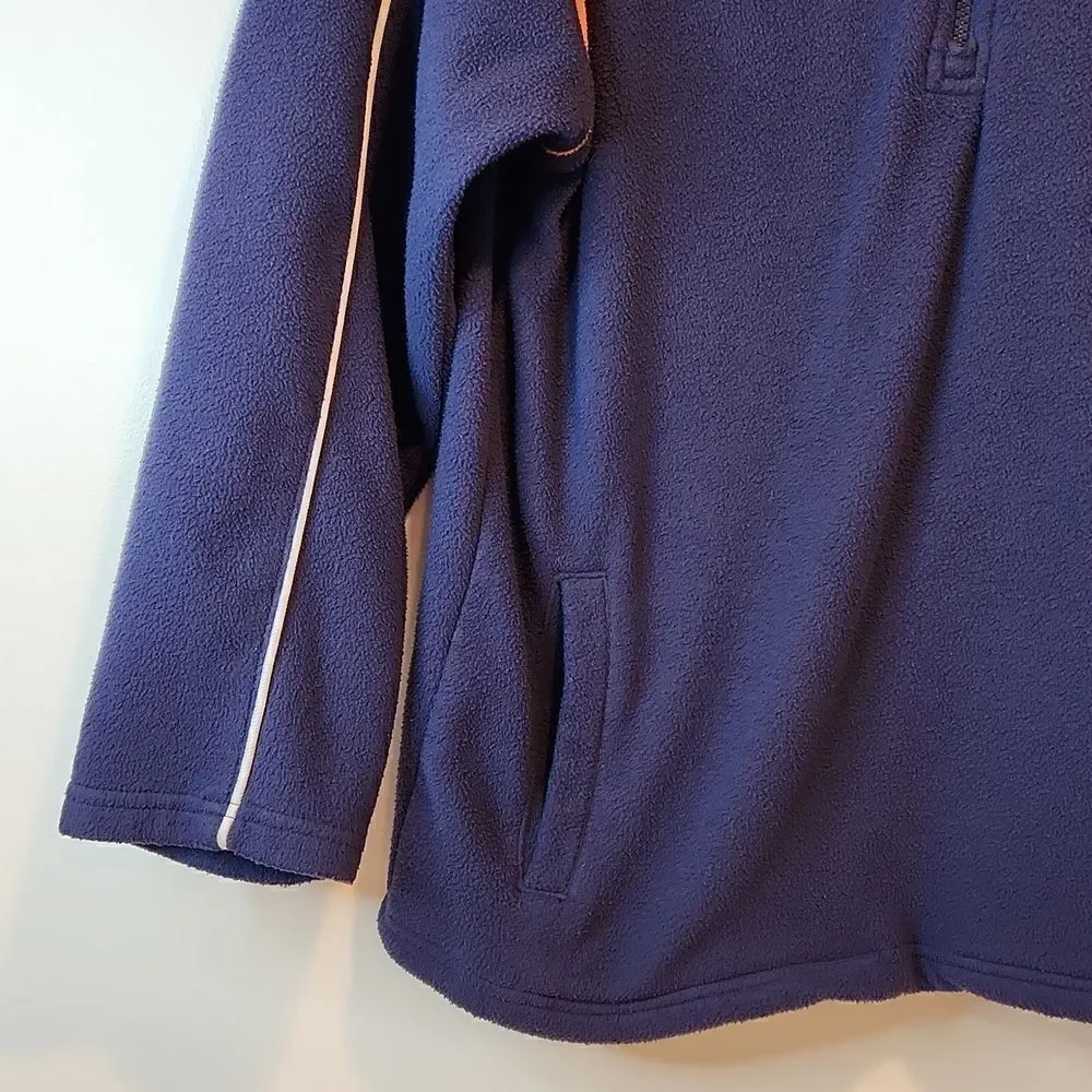 Official NFL Team Apparel Denver Broncos 1/4 Zip Fleece Youth Size 14/16 EUC